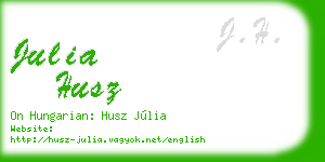 julia husz business card